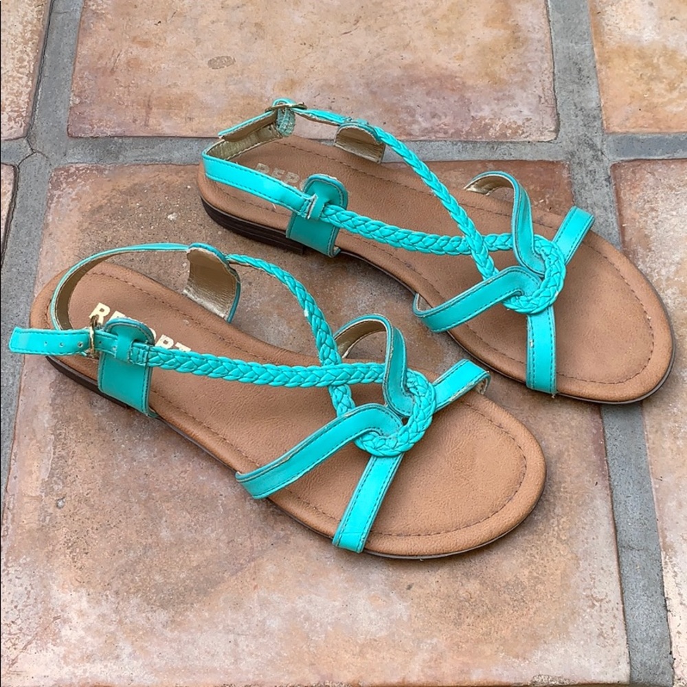 Women’s Report Teal Sandals - 8